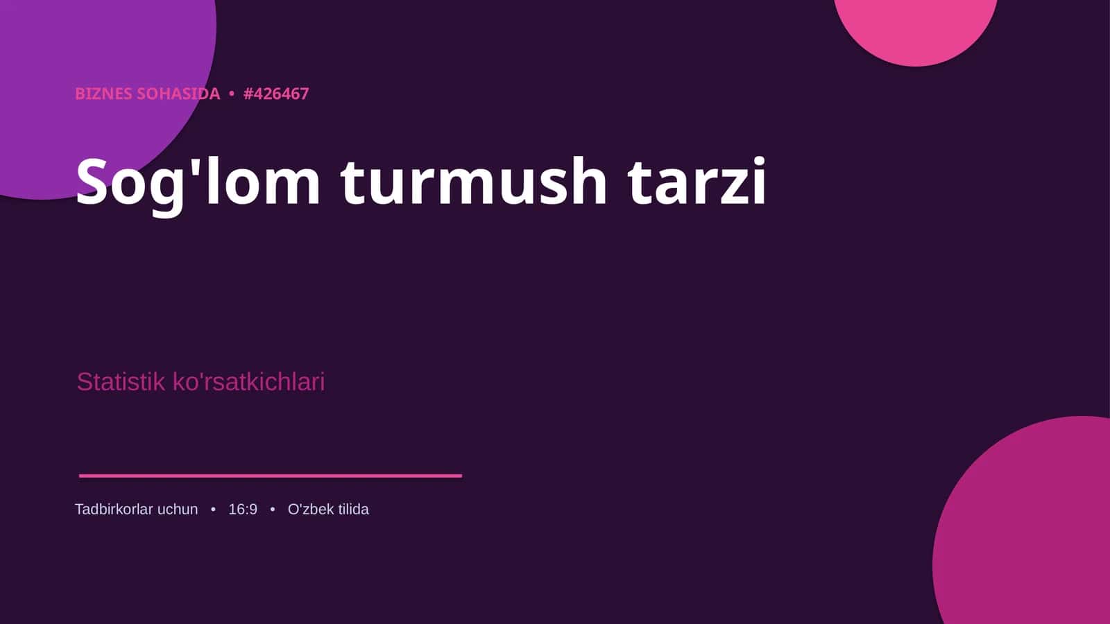 Sog'lom turmush tarzi 1