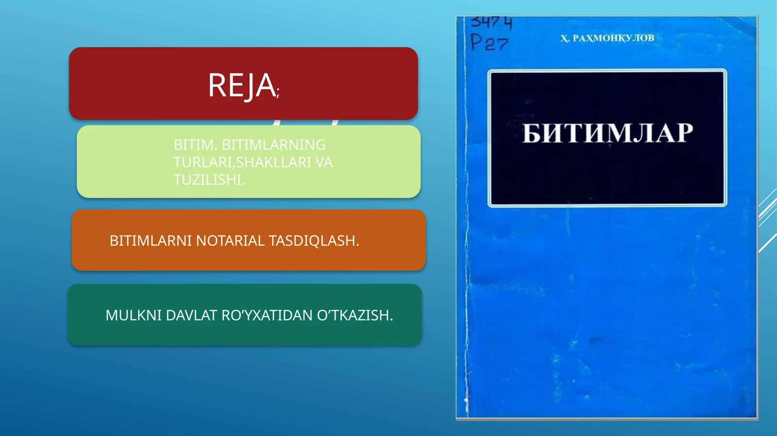 BITIM. BITIMLARNING TURLARI,SHAKLLARI VA TUZILISHI 1