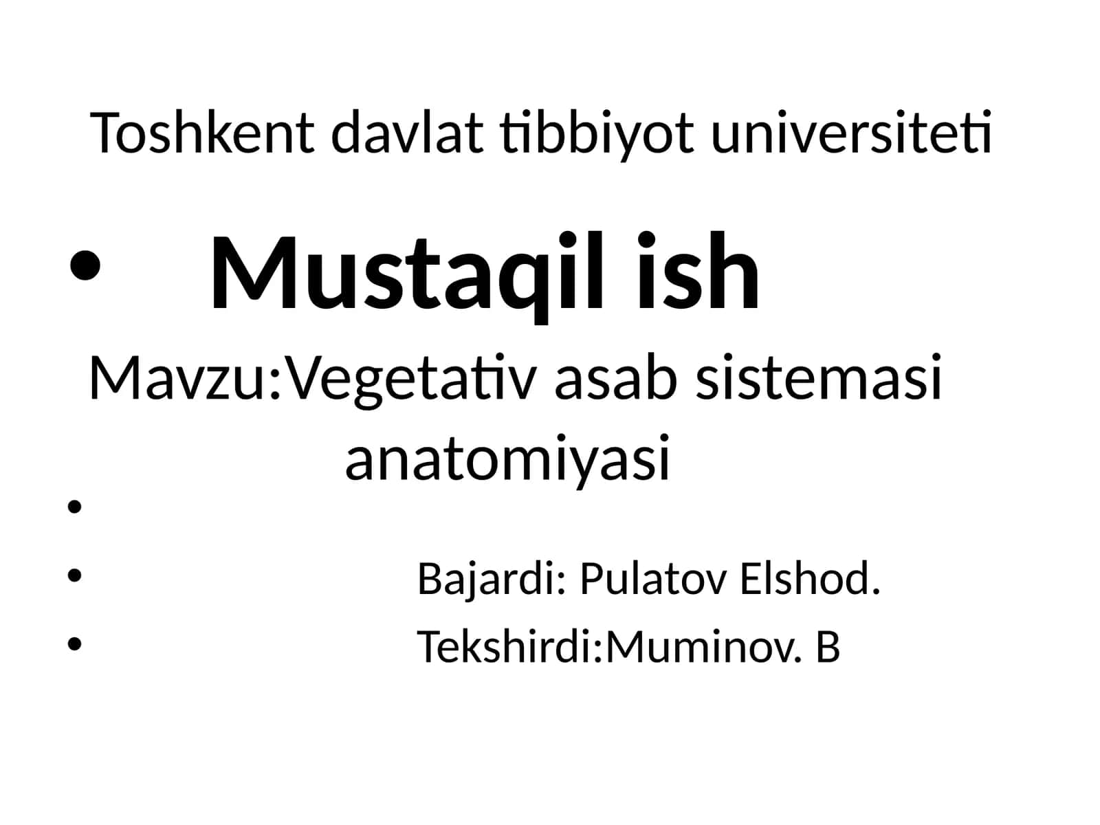 Vegetativ asab sistemi anatomiyasi 1