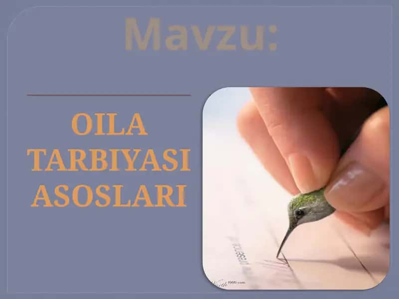 Oila Tarbiyasi Asoslari 1