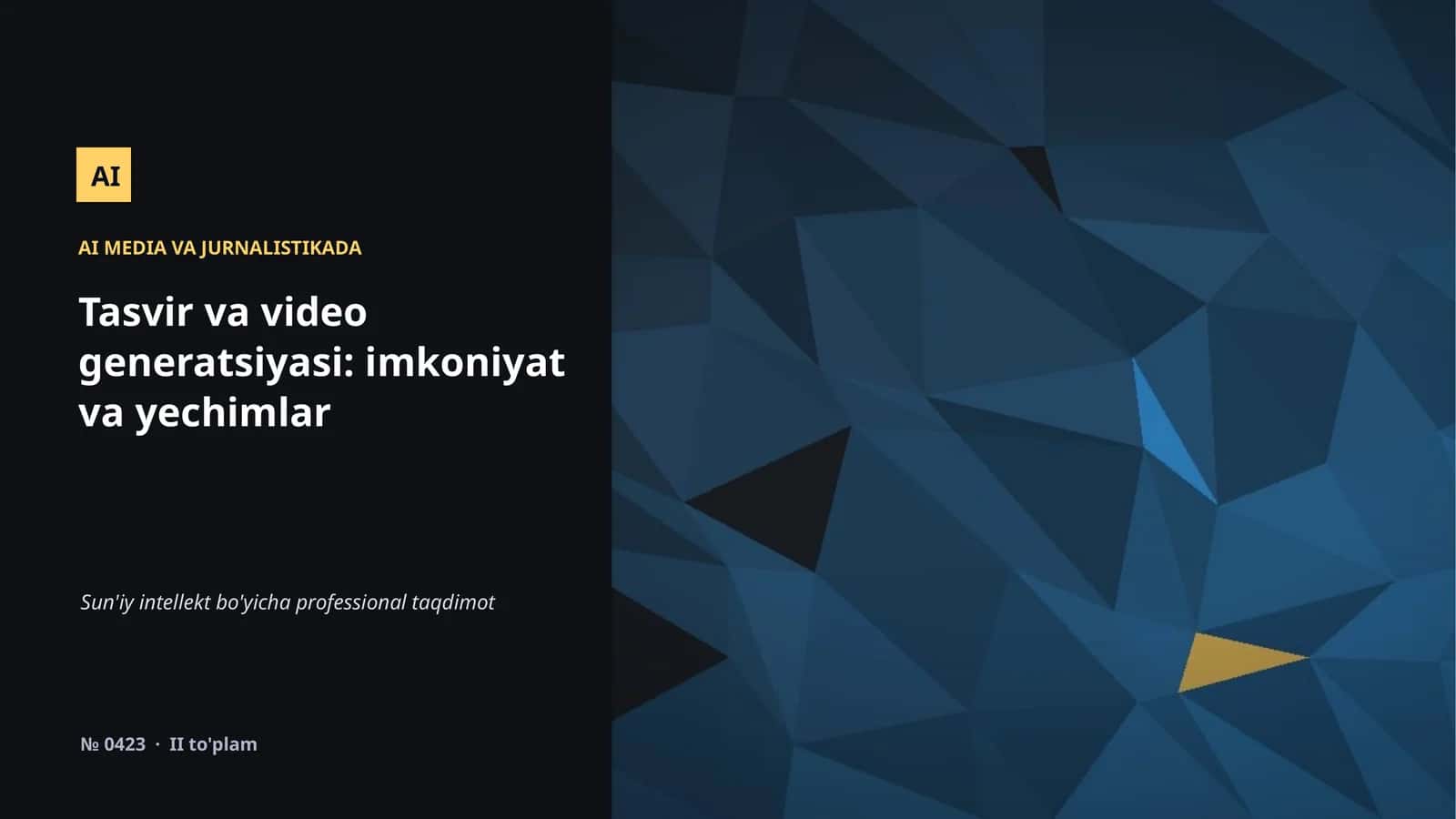 AI MEDIA VA JURNALISTIKADA 1
