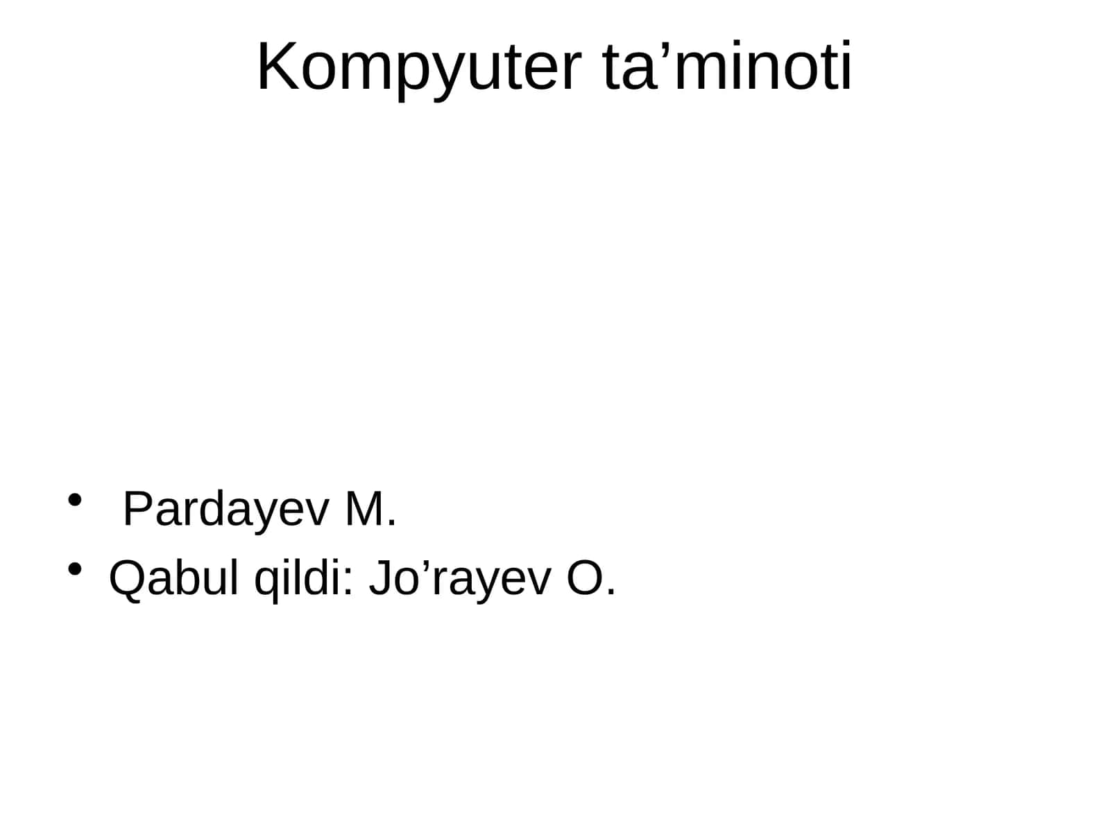 Kompyuter dasturlari 1
