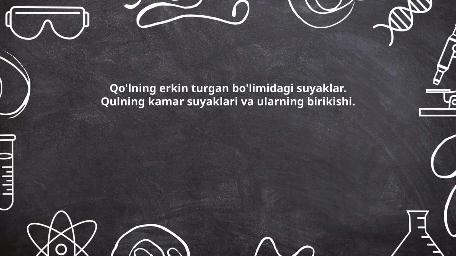 Qo'l suyaklarining anatomiyasi 1