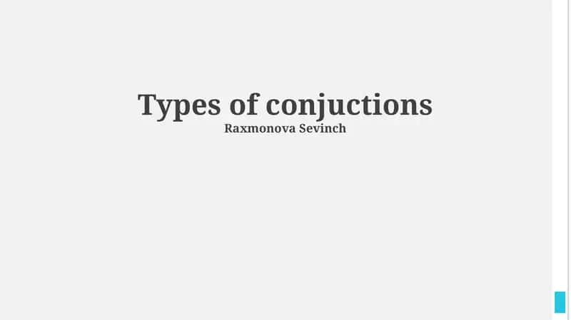 Illative Conjunctions 1