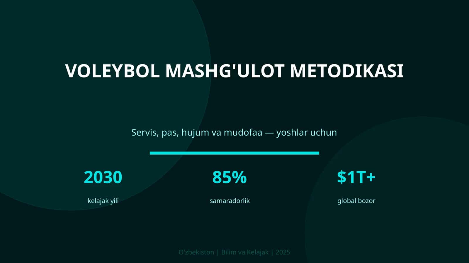 VOLEYBOL MASHG'ULOT METODIKASI 1
