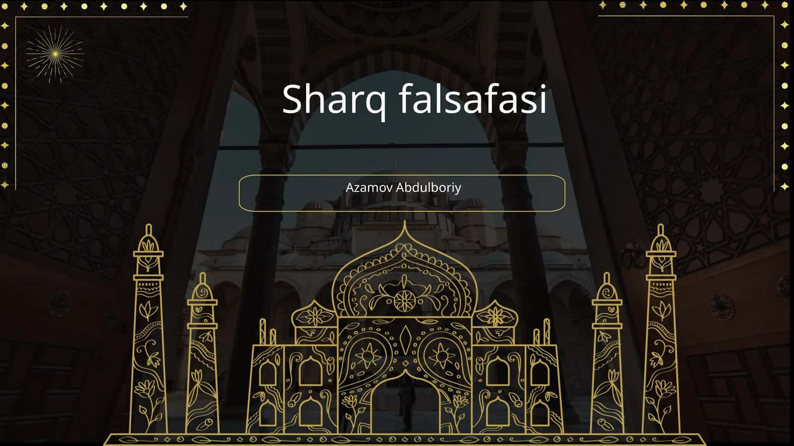 Sharq falsafasi 1