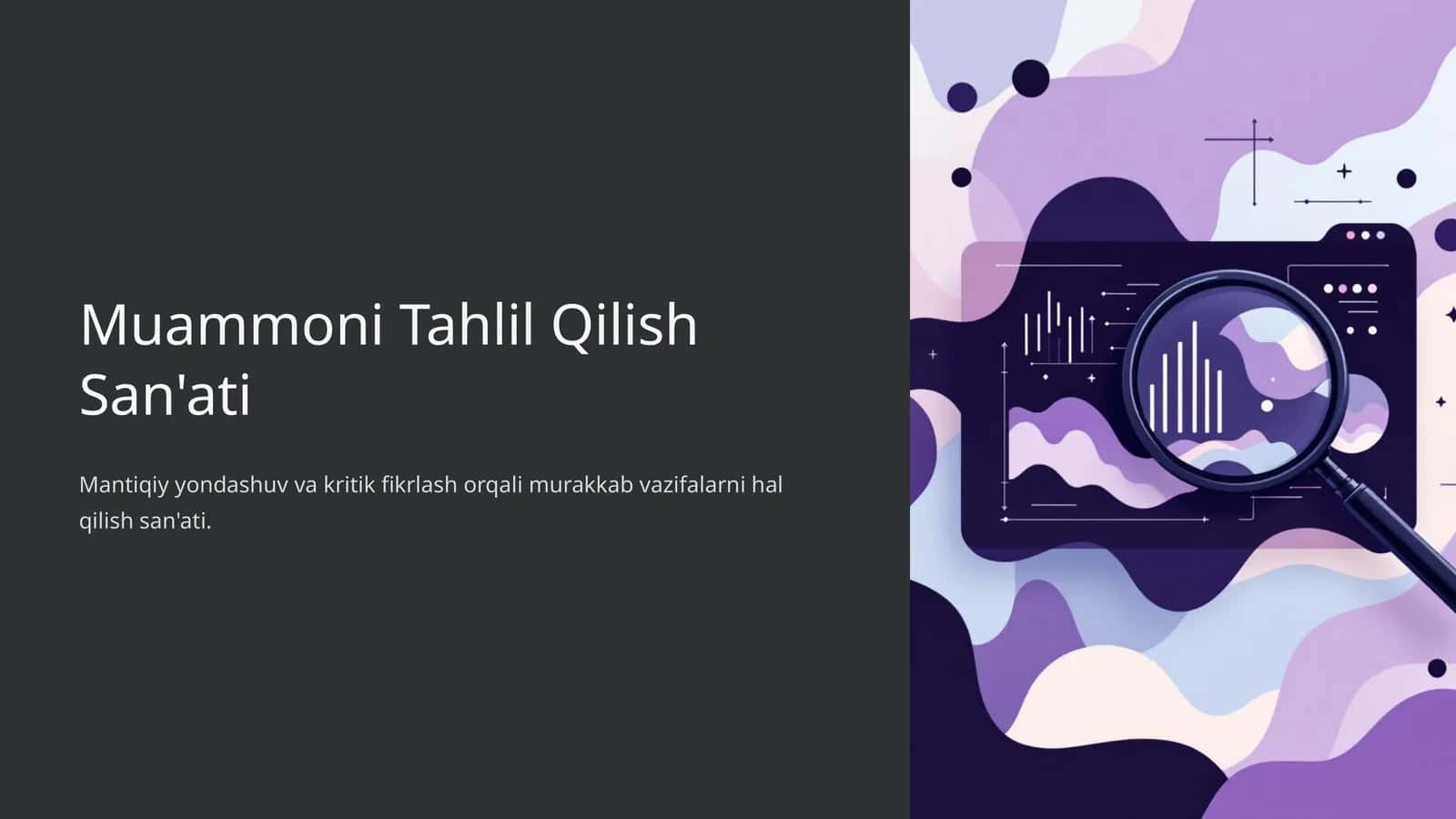 Muammoni Tahlil Qilish San'ati 1
