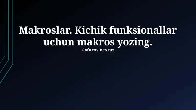 Makroslar 1
