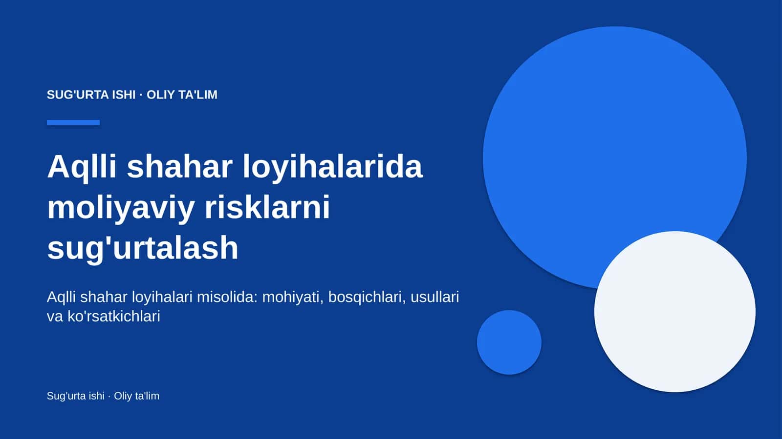 aqlli shahar loyihalarida moliyaviy risklarni sug'urtalash 7052 1
