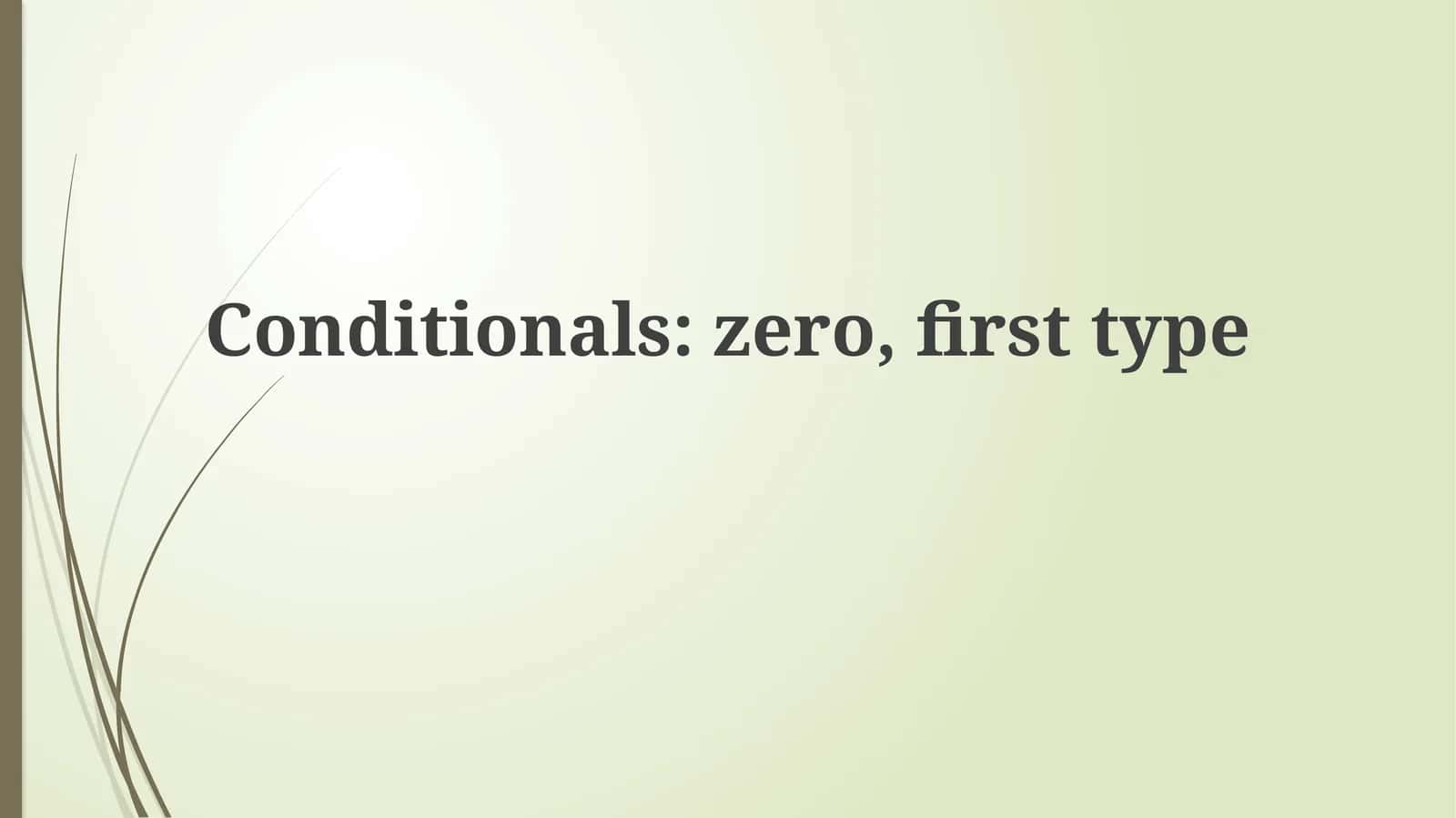 Zero va First shart gaplar 1