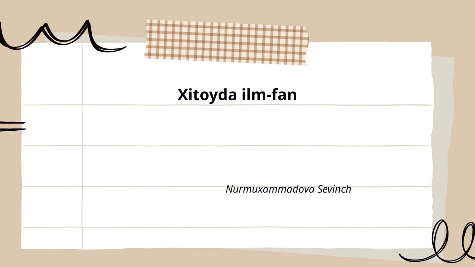 Xitoyda ilm-fan 1
