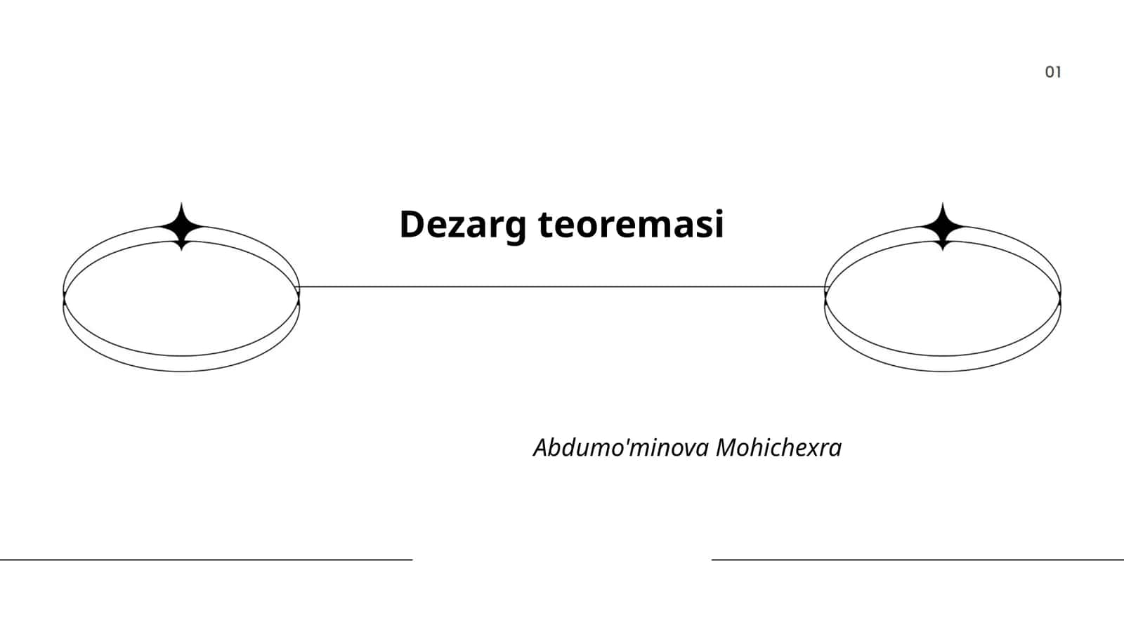 Dezarg teoremasi 1