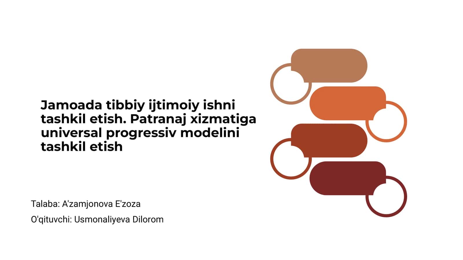 Jamoada tibbiy ijtimoiy ishni tashkil etish 1