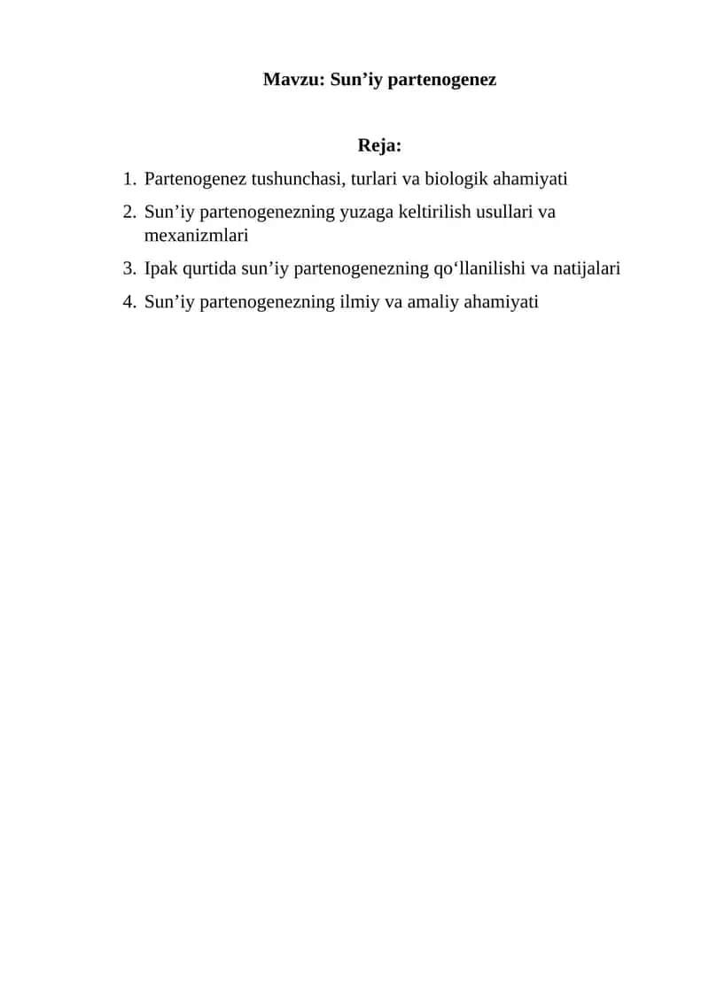 Sun’iy partenogenez 1