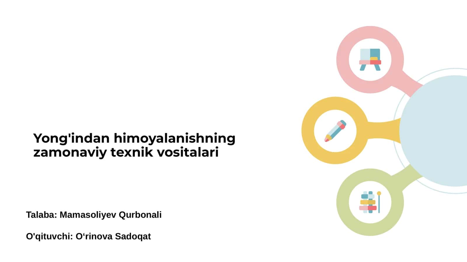 Yong'indan himoyalanishning zamonaviy texnik vositalari 1