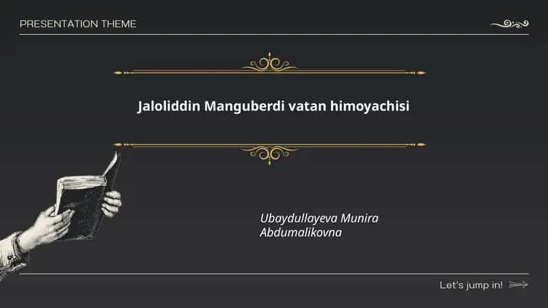 Jaloliddin Manguberdi vatan himoyachisi 1