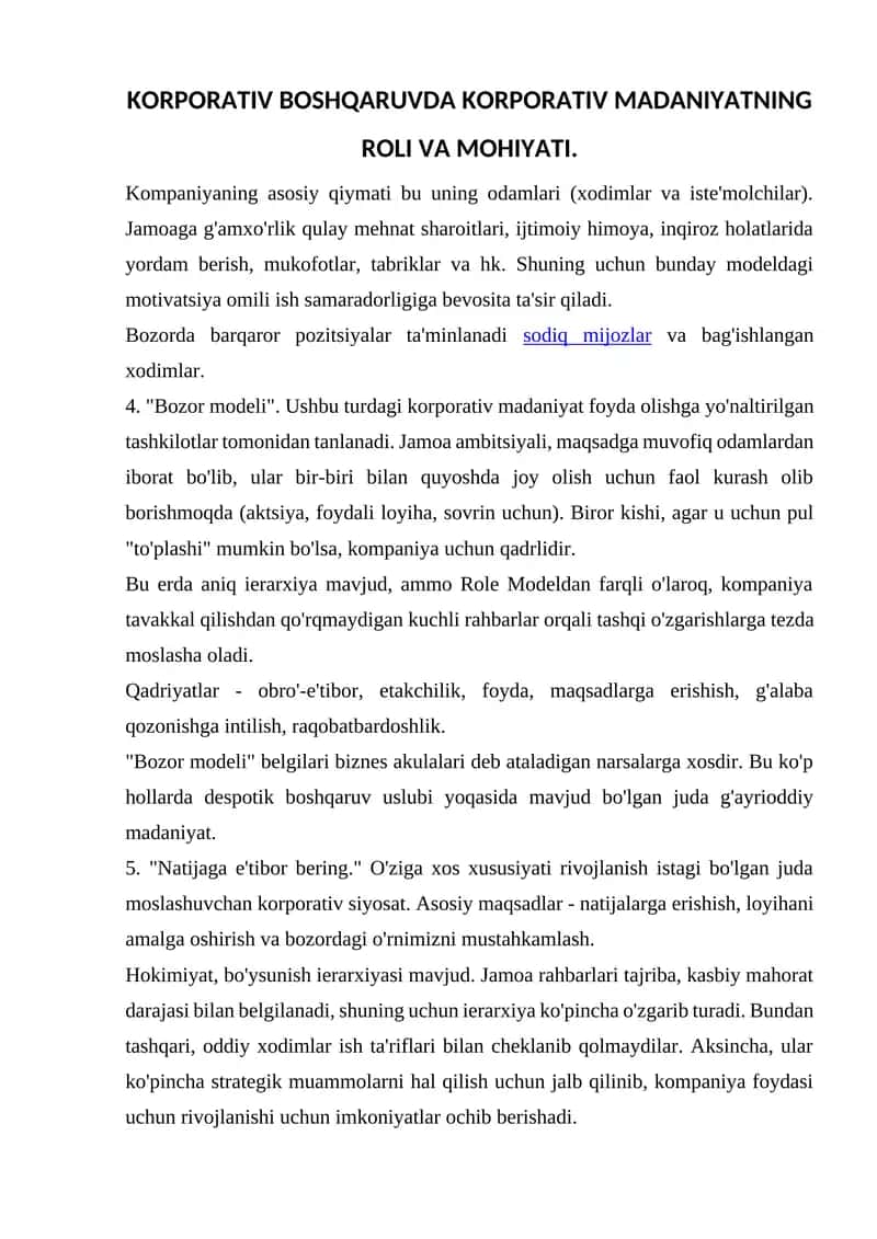 "Bozor modeli" 1