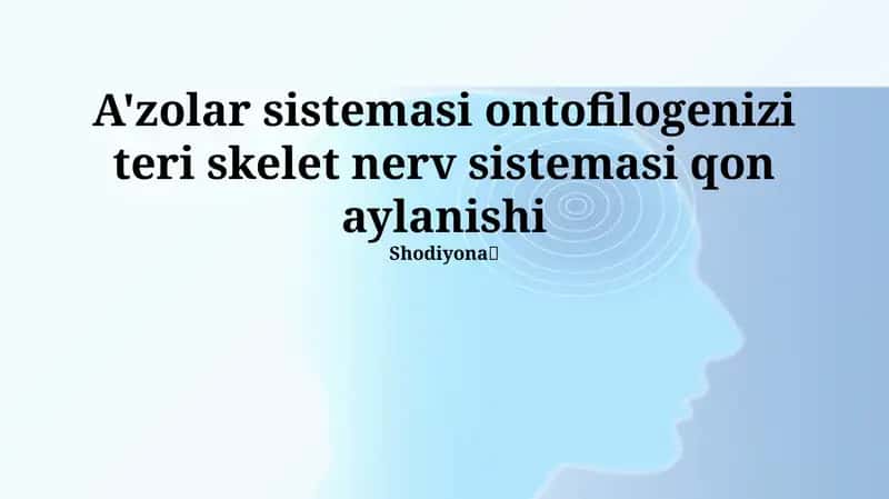 Ontofilogenez 1