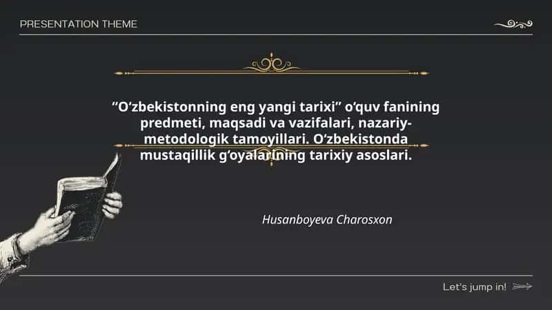 O‘zbekistonning eng yangi tarixi 1