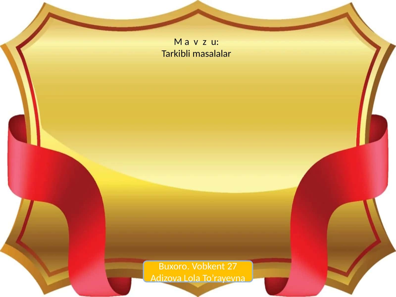 Tarkibli masalalar 1