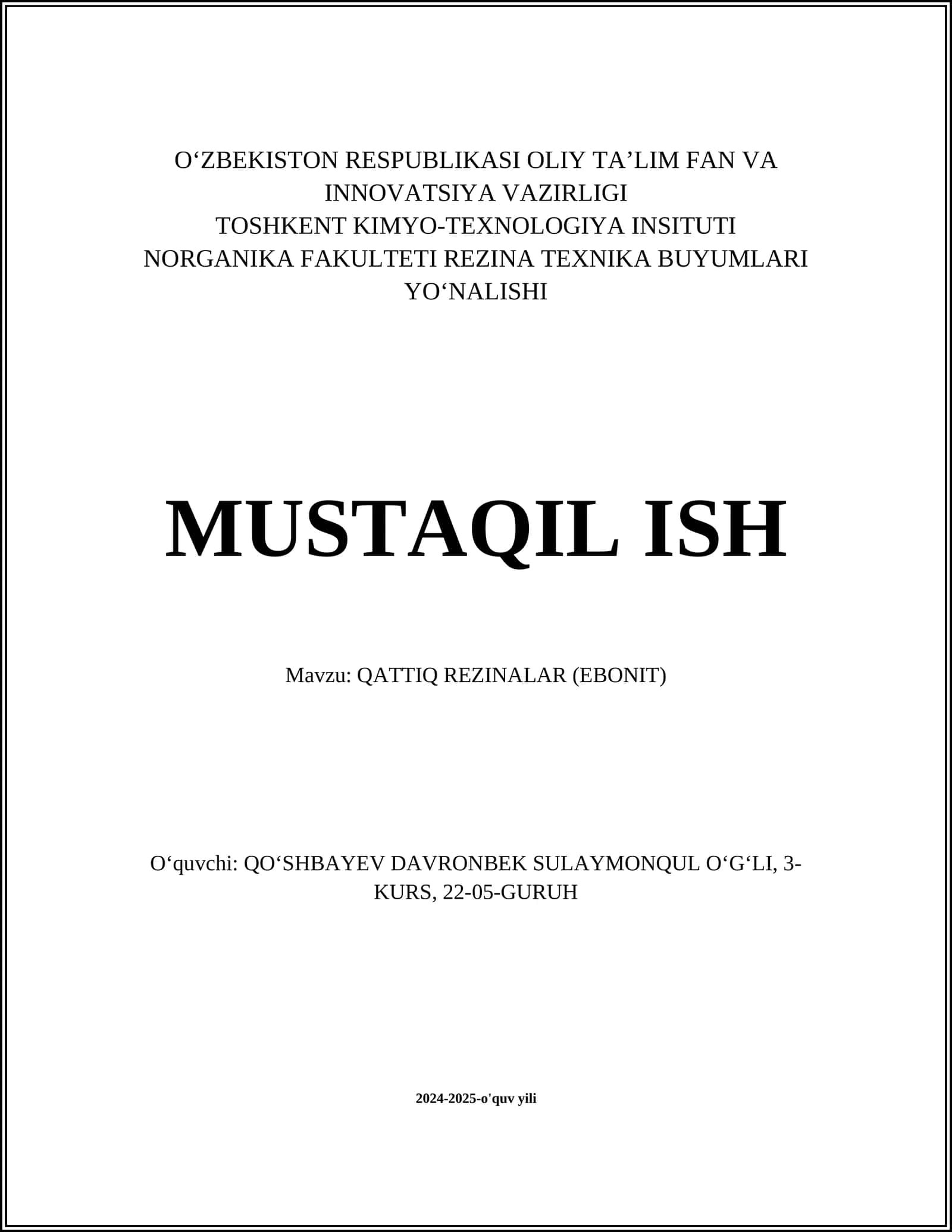 QATTIQ REZINALAR (EBONIT) 1