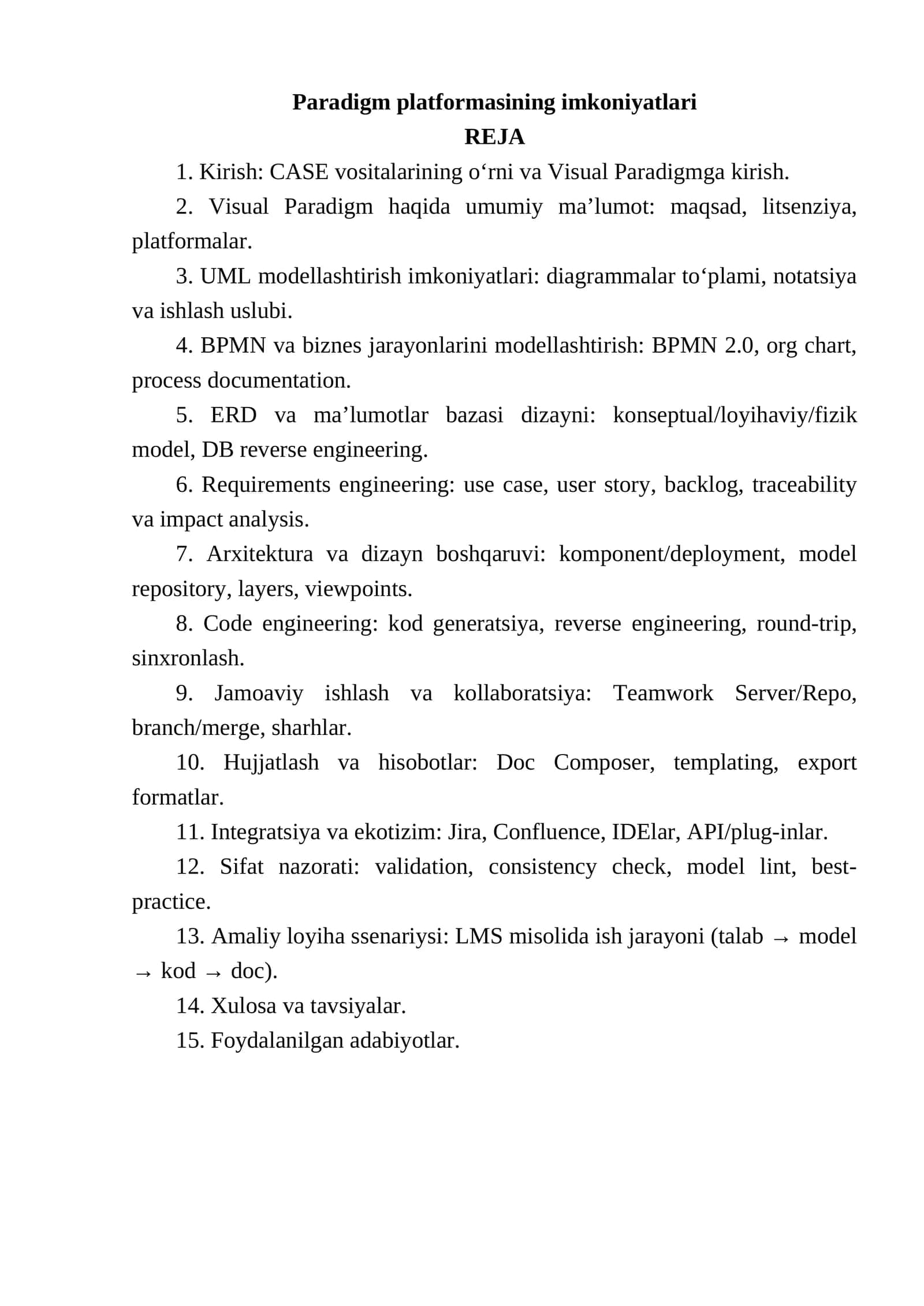 Paradigm platformasining imkoniyatlari 1