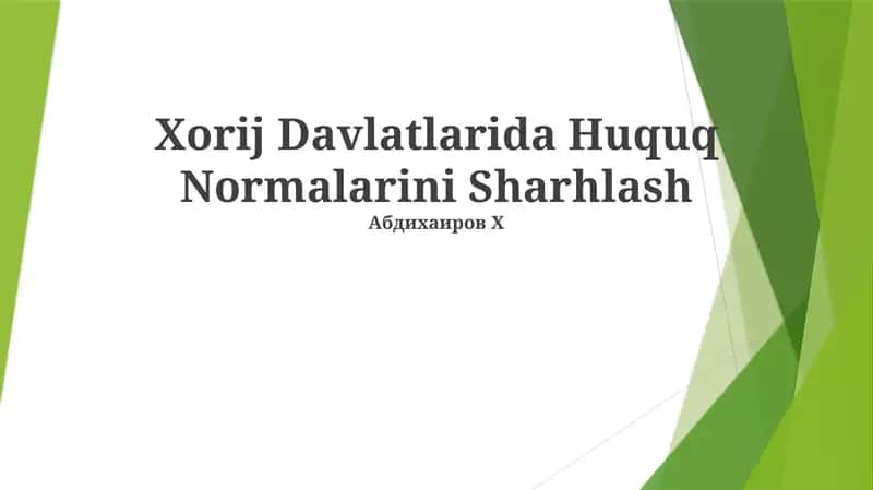Konstitutsiyaviy normalar va normativ normalar 1