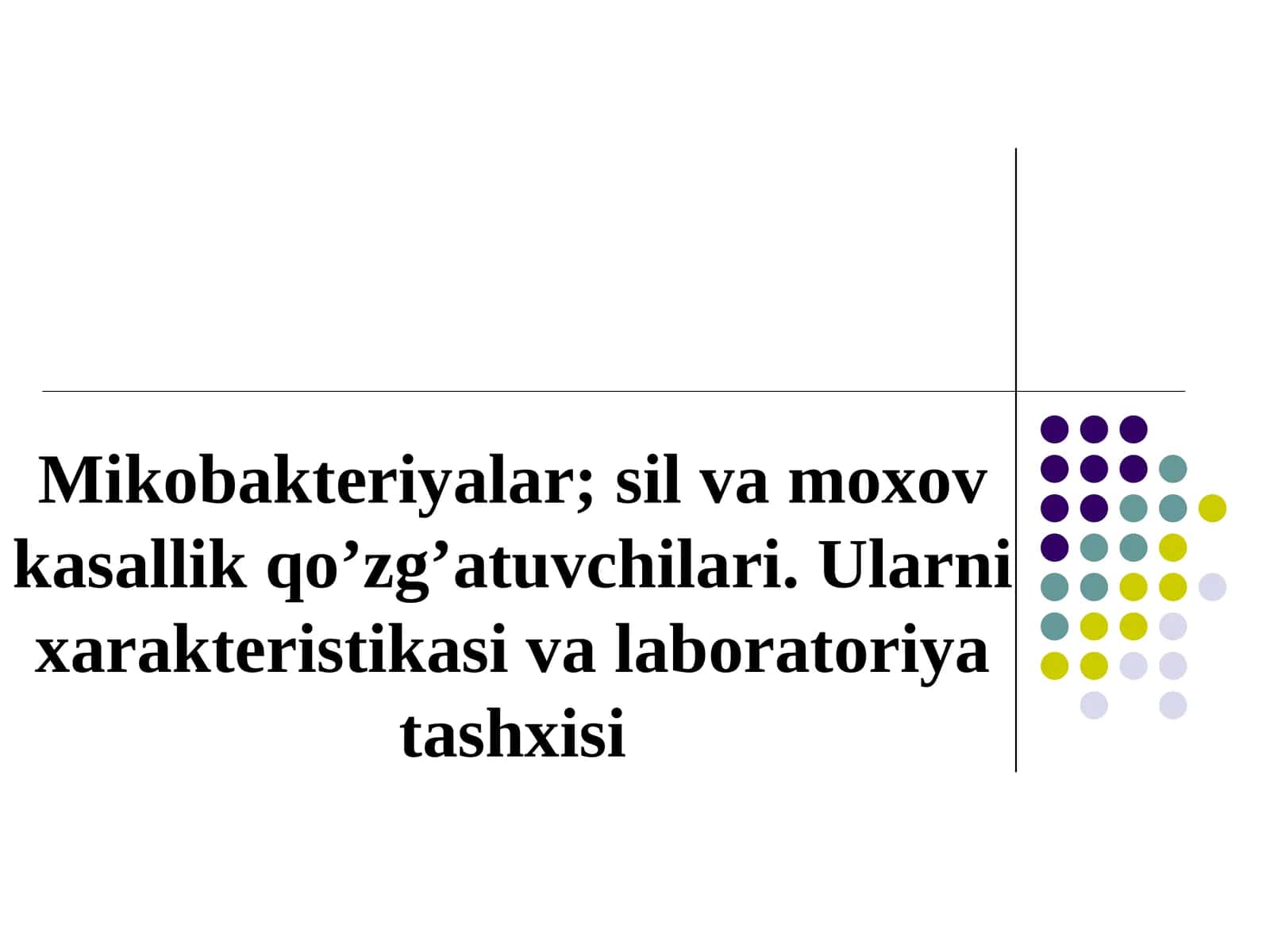 Sil va moxov kasallik qo’zg’atuvchilari 1