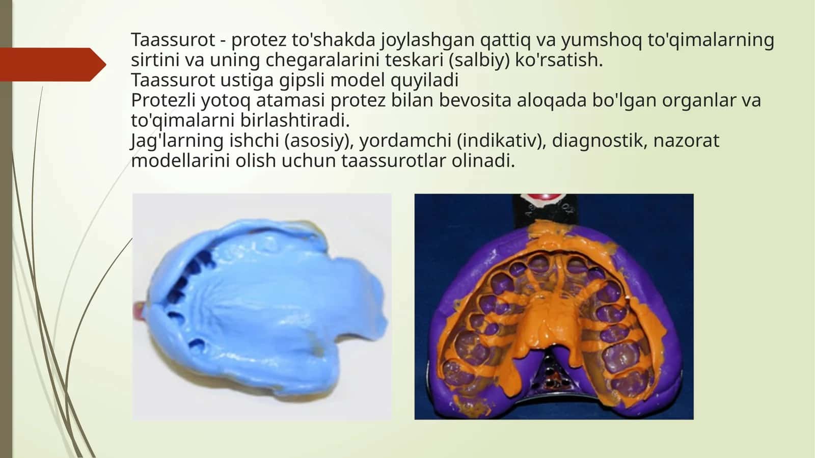 Qolip olish uchun ishlatiladigan materiallar 1