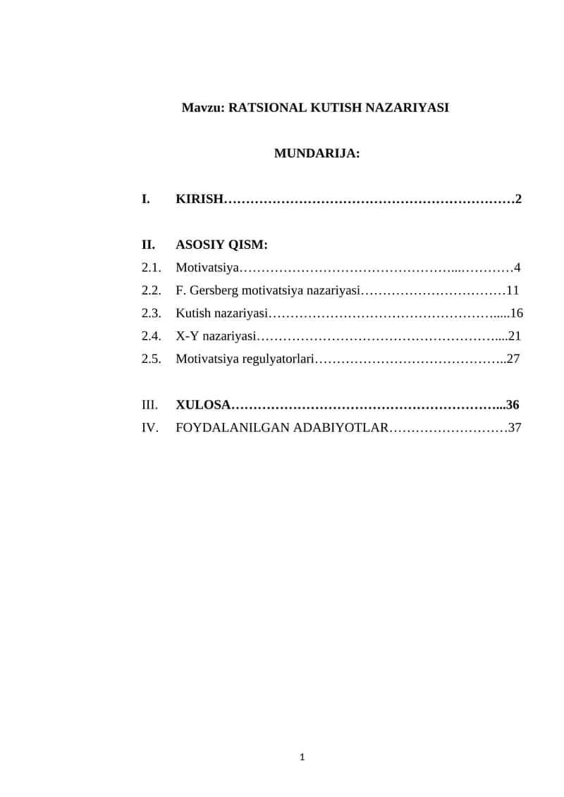 PORTER-LOULER MODELI 1