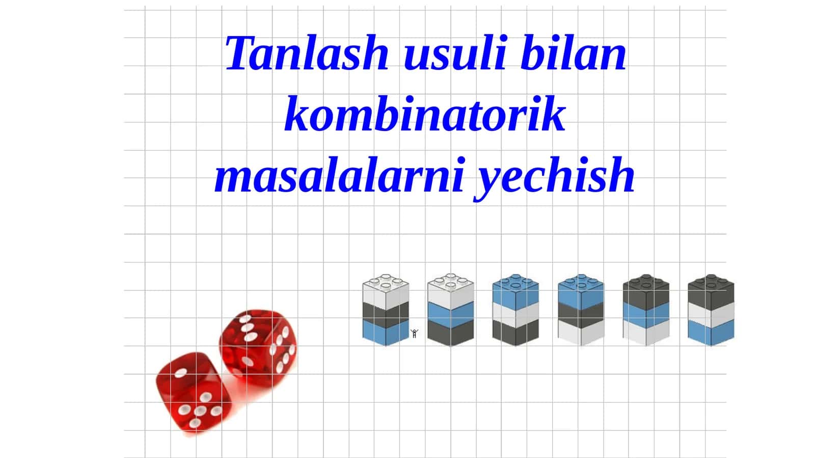 Tanlash usuli bilan kombinatorik masalalarni yechish 1