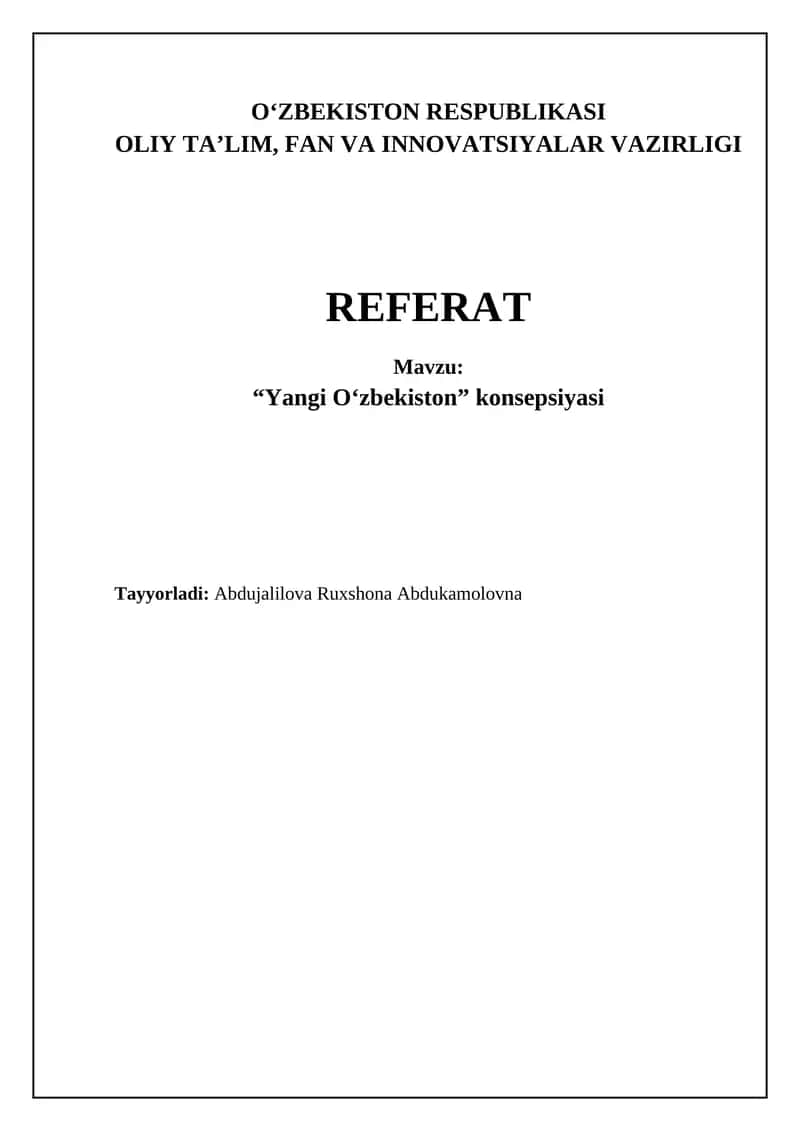 "Yangi Oʻzbekiston" konsepsiyasi 1