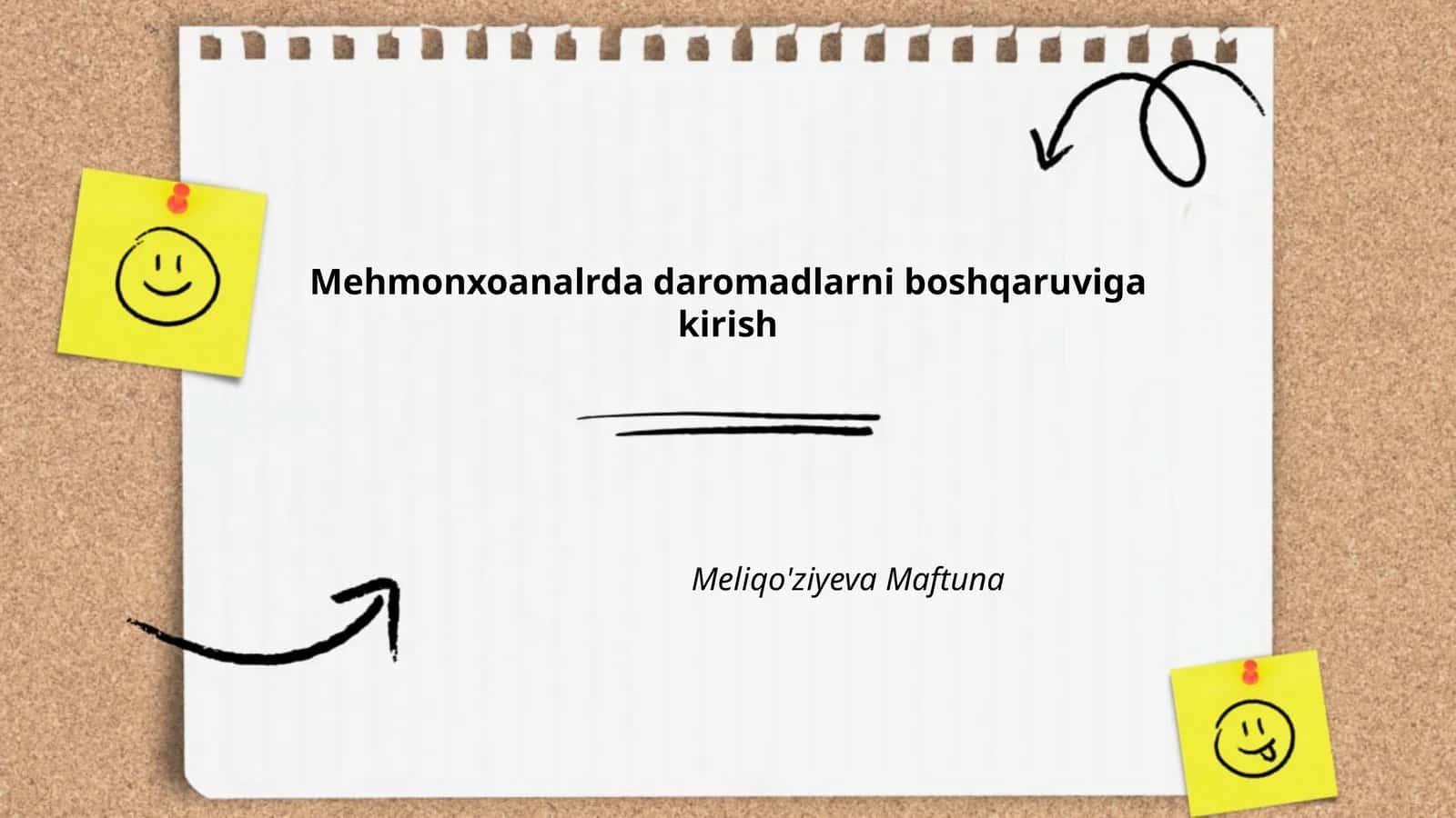 Daromadlarni boshqarish 1