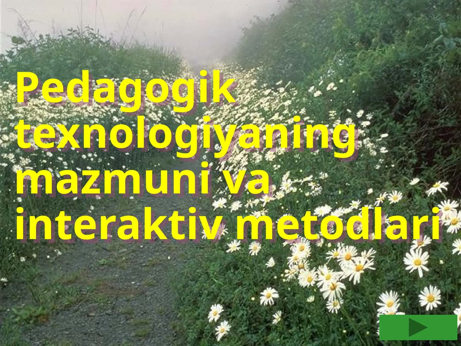 Pedagogik texnologiyaning mazmuni va interaktiv metodlari 1