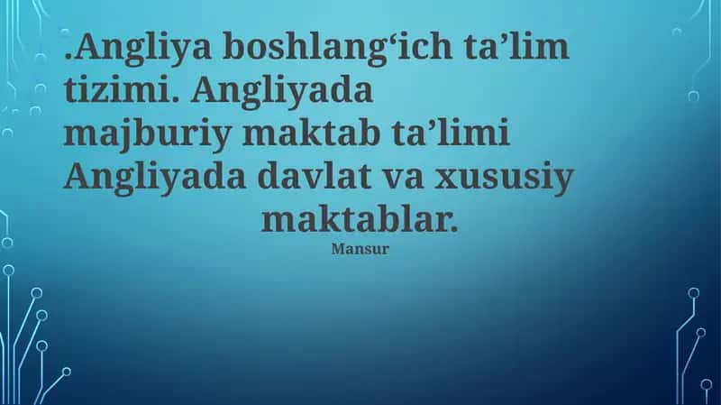 Xususiy Maktab Tizimi 1