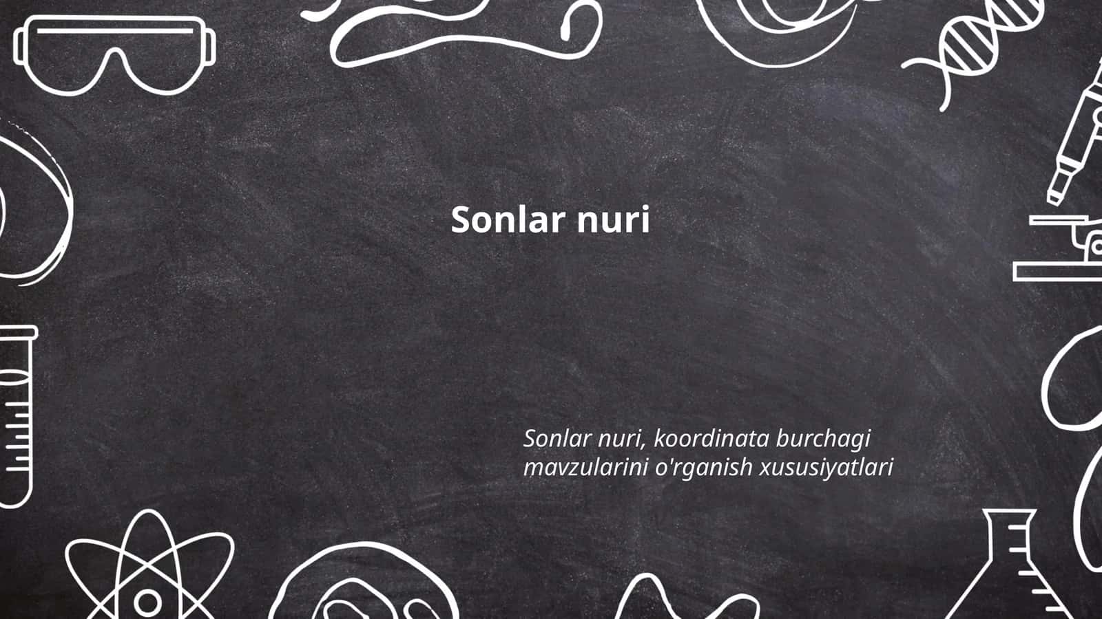 Sonlar nuri asoslari 1