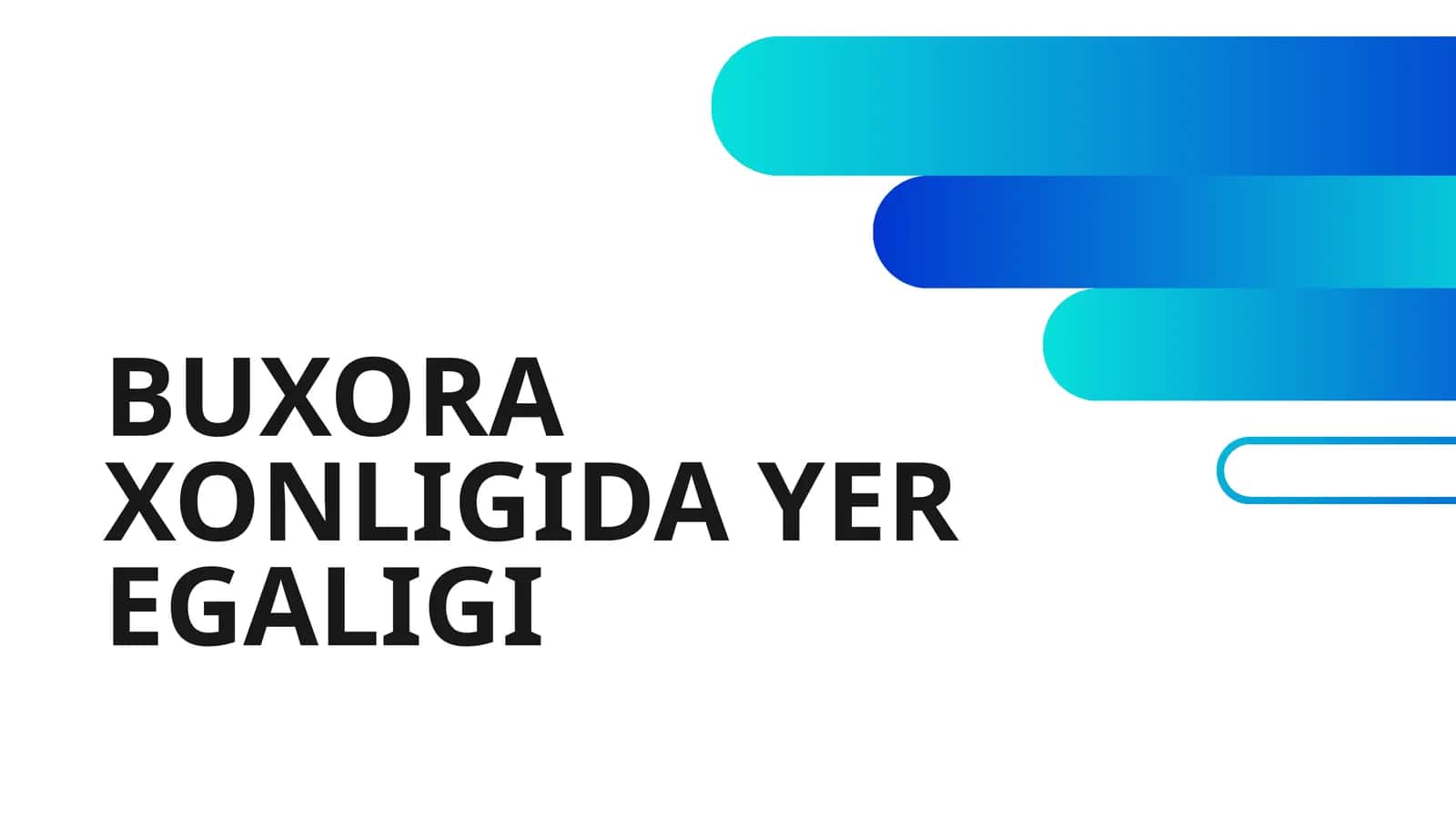 BUXORA XONLIGIDA YER EGALIGI 1