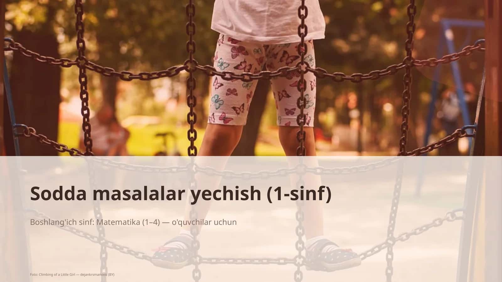 Sodda masalalar yechish (1-sinf) 1