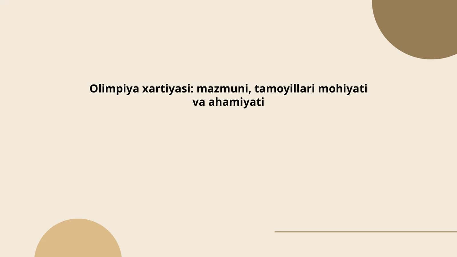 Olimpiya xartiyasi 1