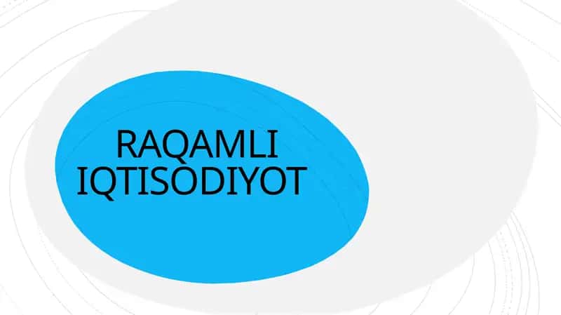 Raqamli iqtisodiyotning roli 1