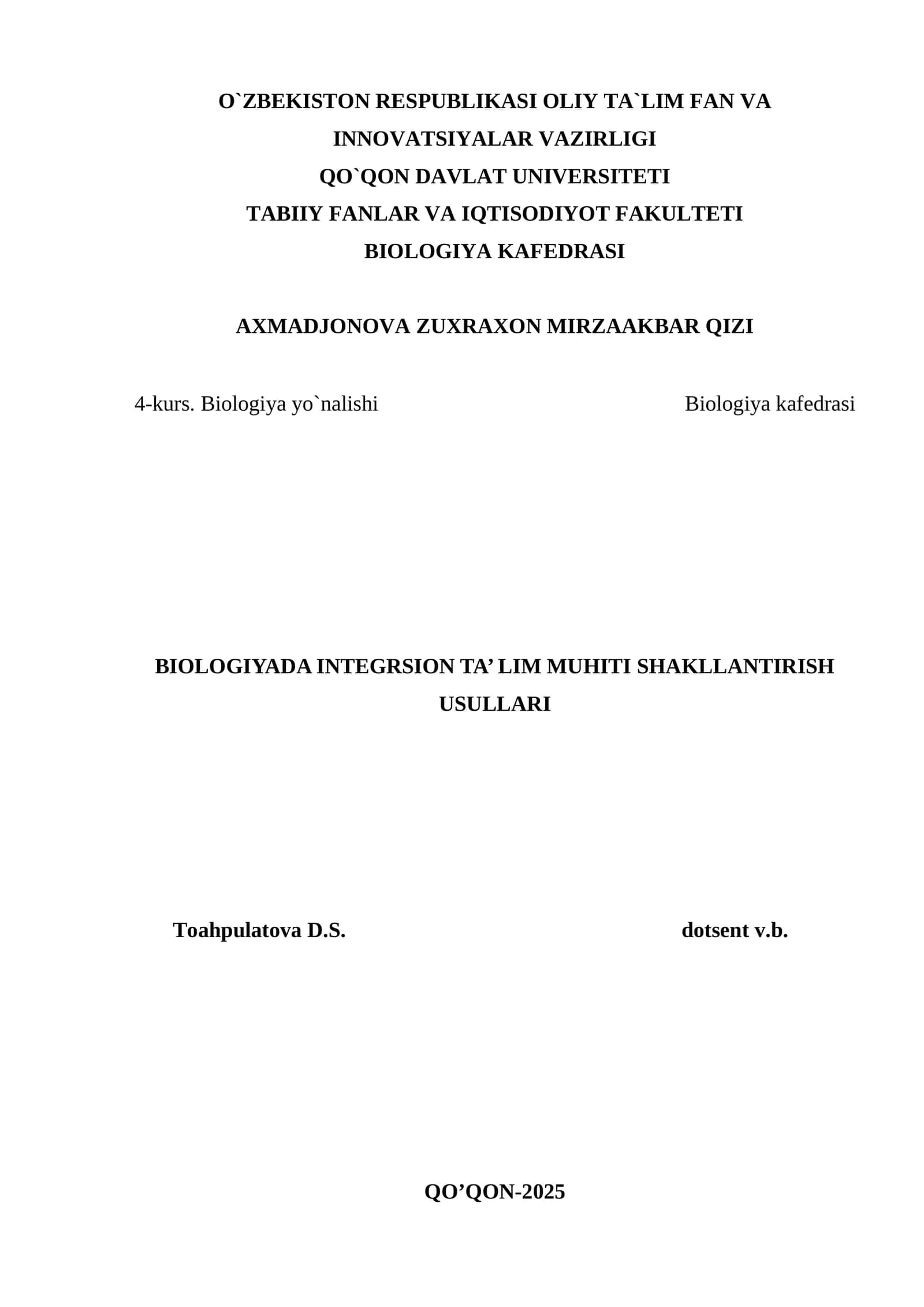 Integratsion ta’lim muhitini shakllantirishning amaliy usullari 1