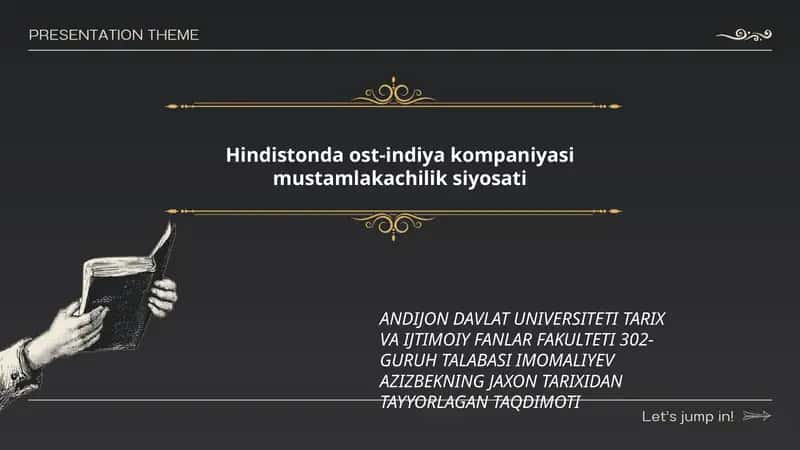 Hindistonda ost-indiya kompaniyasi mustamlakachilik siyosati 1