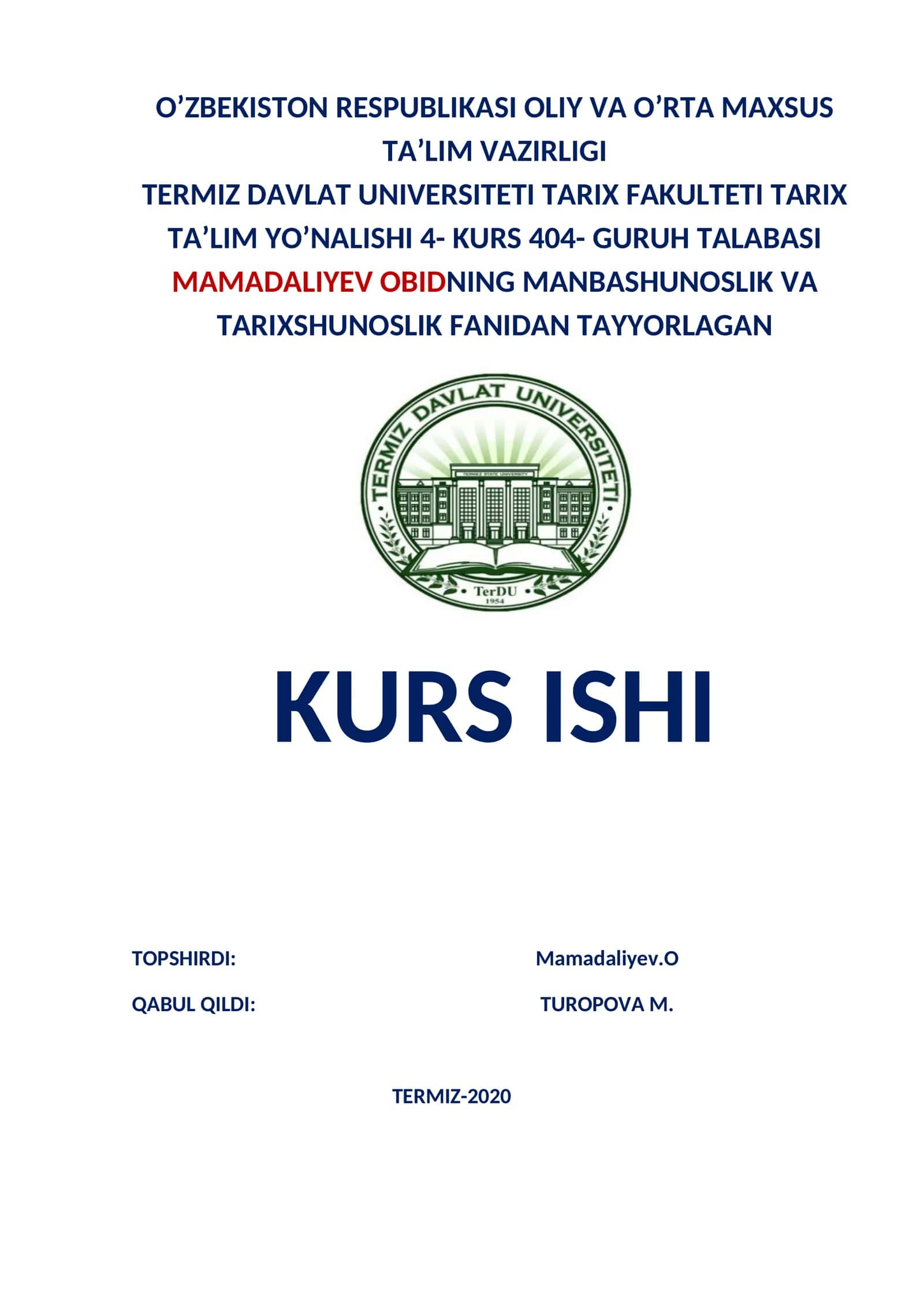 Ibn Xoldunning tarixiy qarashlari 1