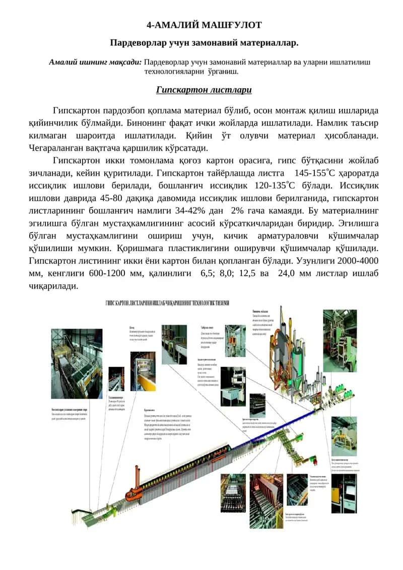Гипскартон листлари 1