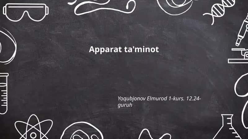 Apparat ta'minot 1