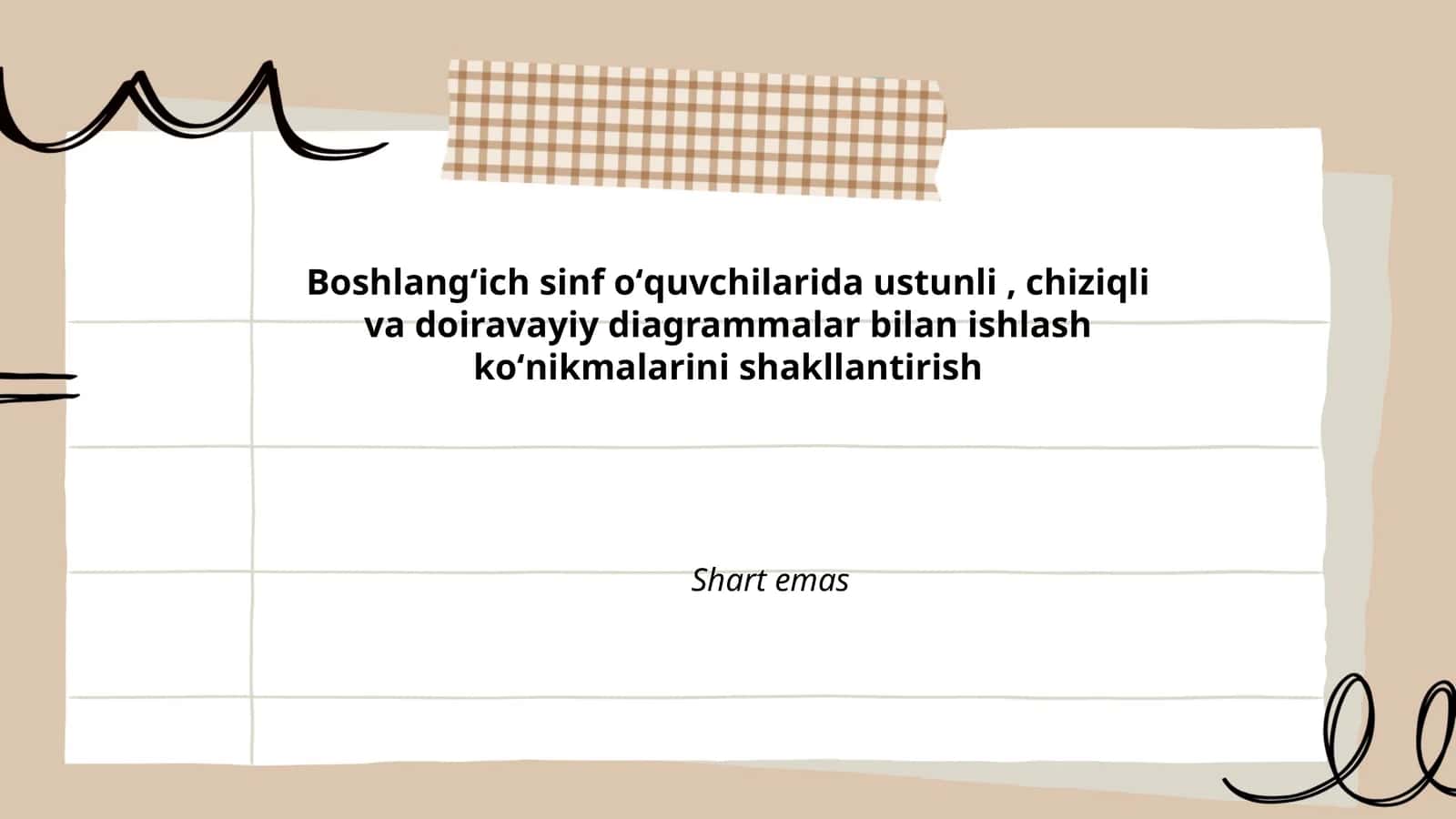 Boshlangʻich sinf ustunli, chiziqli, va doiravayiy diagrammalar 1