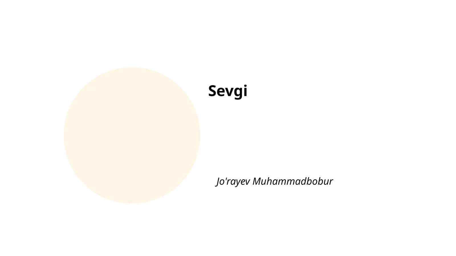 Sevgi 1