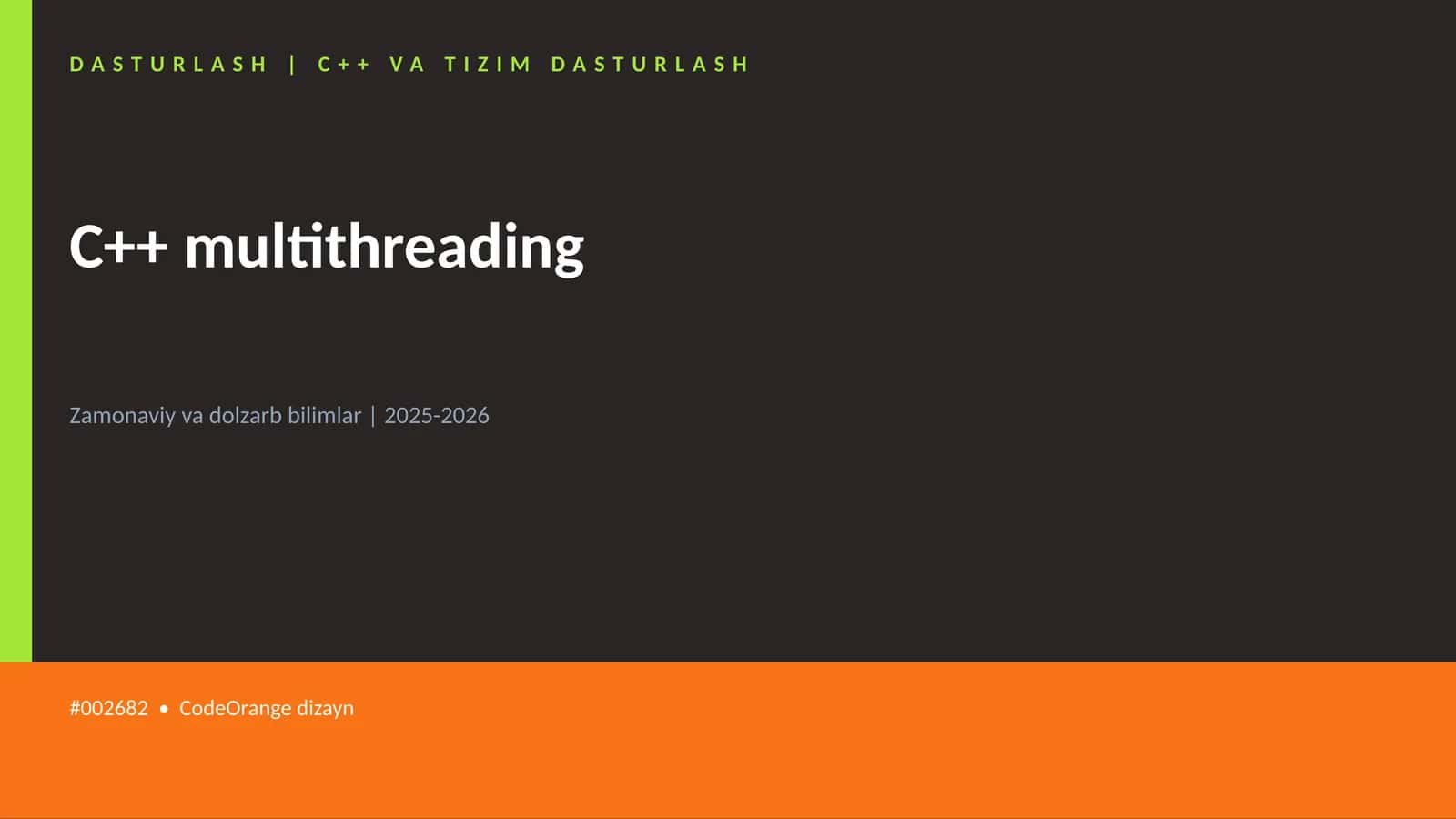 C++ multithreading 1