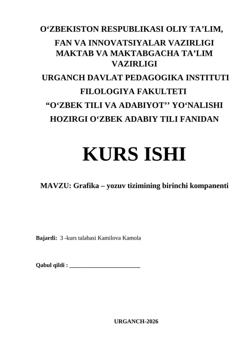 Grafika – yozuv tizimining birinchi kompanenti 1