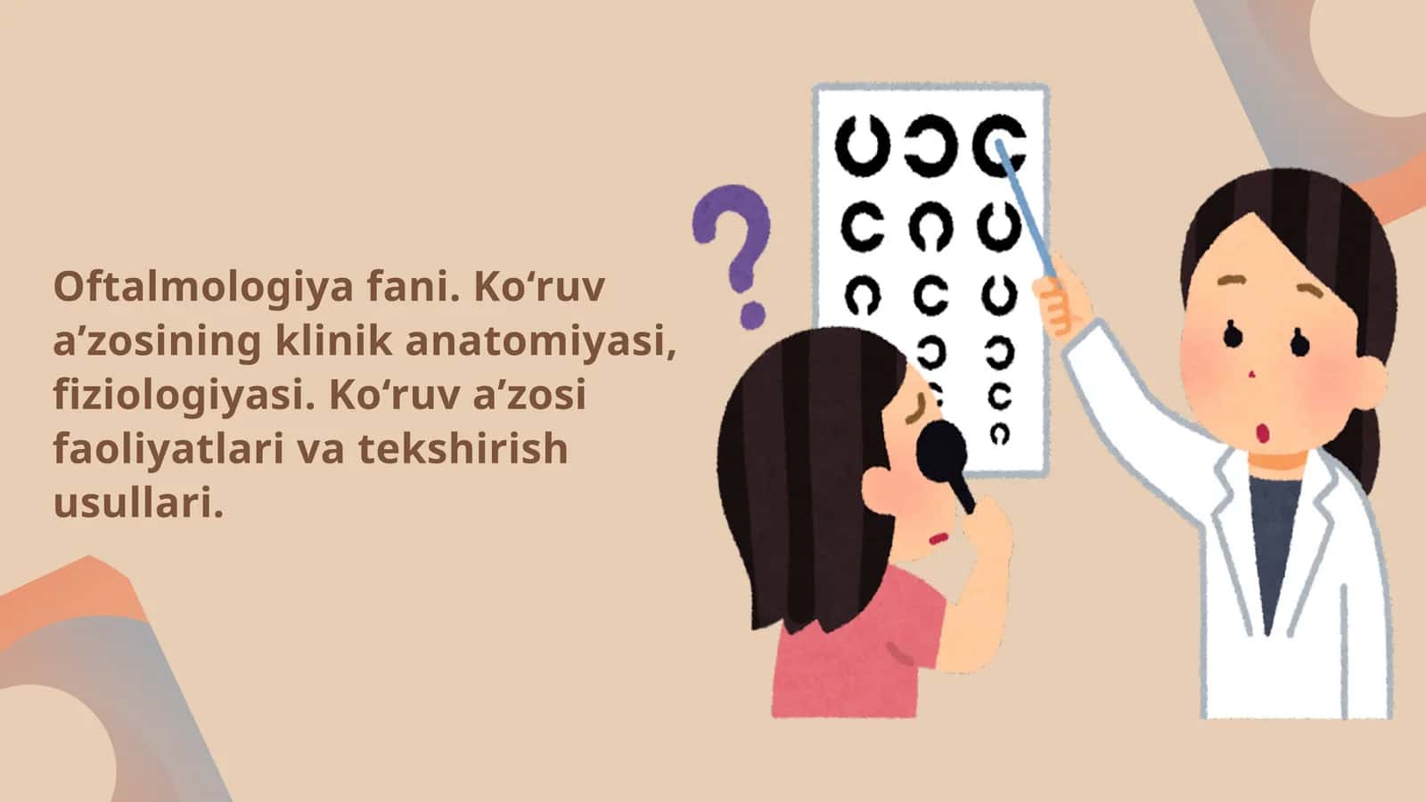 Ko‘ruv a’zosining klinik anatomiyasi 1